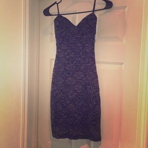 Sexy black lace dress